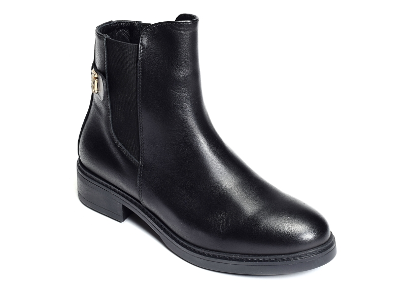 Tommy hilfiger bottines et boots Th leather flat boot 67497029301_5