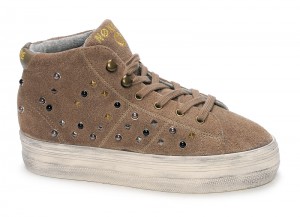Sneakers No Name PLATO HIGH CUT Taupe - 99 €