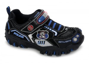 Baskets garçon Skechers DAMAGER POLICE 2 Noir Bleu - 53 € -62% 20 €