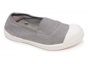 Bensimon tennis elastique enfant Grise Claire