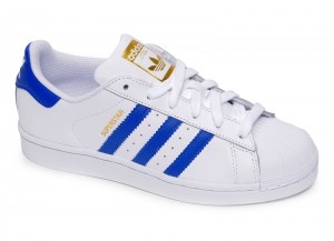 Adidas Superstar women blanc bleu