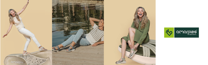 Chaussures - Sandales Compensées AMARPIES CONFORT Femme. Livraison gratuite