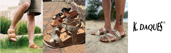 Sandales plates & Nu-Pieds K.Daques Femme. Livraison gratuite